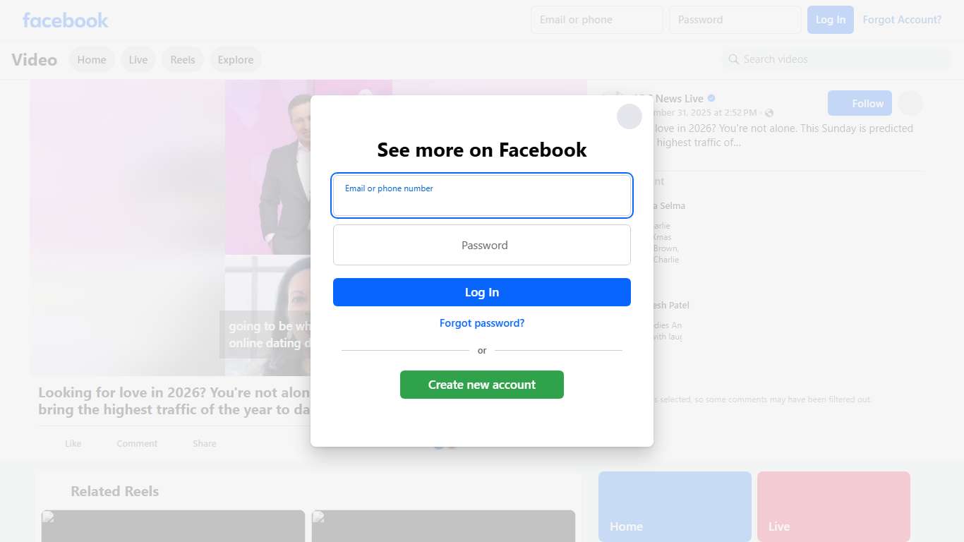 Looking for love in 2026? You're not alone. This Sunday is predicted to bring the highest traffic of the year to dating apps, and expert Bela Gandhi joins ABC News Live with tips for finding love in the new year. ABC News Live Facebook